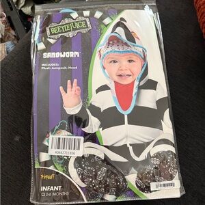 Sandworm Infant Costume - Black and White